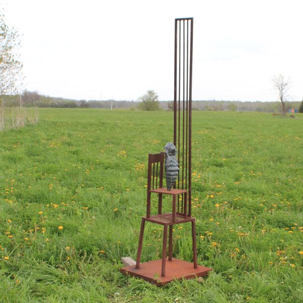 Steel and Bronze sculpture