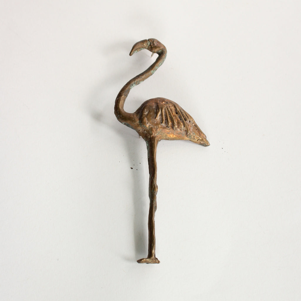 Bronze Flamingo Pin