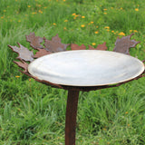 Maple Leaf Bird Bath