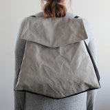 Handmade, waxed cotton napsack