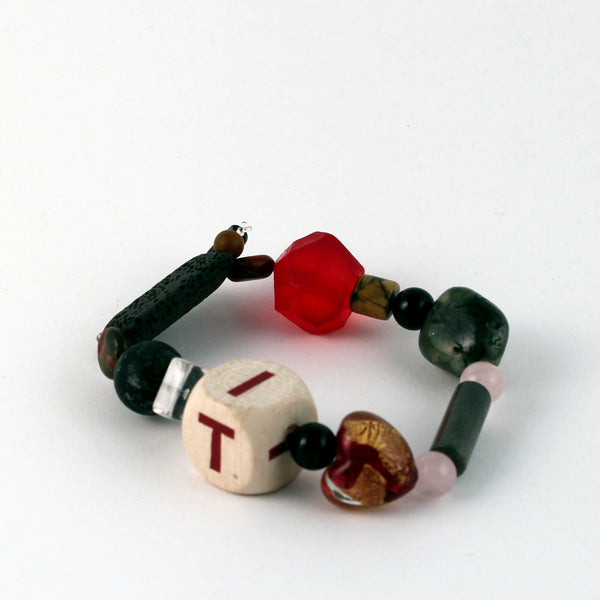Eclectic mix of beads bracelet