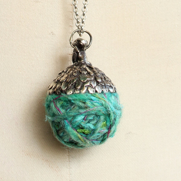 Acorn Necklace #5/ Turquoise