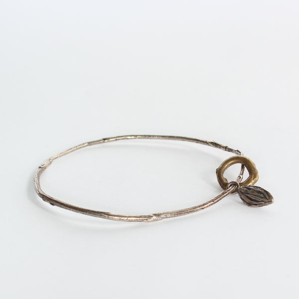Sterling Silver and Bronze Bangle #9